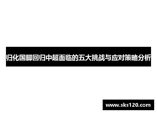 归化国脚回归中超面临的五大挑战与应对策略分析 归化国脚回归中超面临的五大挑战与应对策略分析